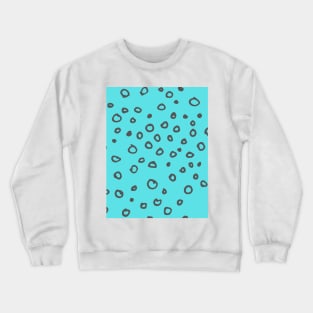 Abstract boho grey bubble pattern Crewneck Sweatshirt